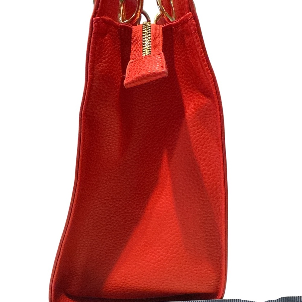 Elegant Badgley Mischka NWT Red Tote Handbag - Picture 7 of 8